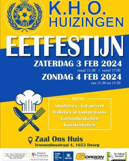 Eetfestijn 3 en 4 februari
