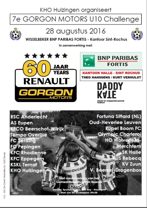 7e GORGON MOTORS U10 Challenge - 28 augustus