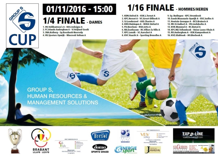 Groep S Cup - dinsdag 1 november